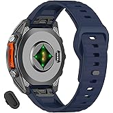 VELEYOK 22mm Silicone Bands for Tactix 8/Fenix 8 AMOLED 47mm/7 pro/7/6 pro/6/5 Plus/5, Sport Watch Strap Compatible with Garmin Fenix E/Approach S70 47mm/S62/S60/epix Pro 47mm/Descent G2/G1/G1 Solar