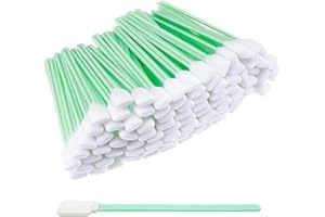 50PCS Green Square Foam Cleaning Swabs ， Precision Sponge Sticks for Camera Lens,Electronics ，Static-Free Tip Cleaning Sticks