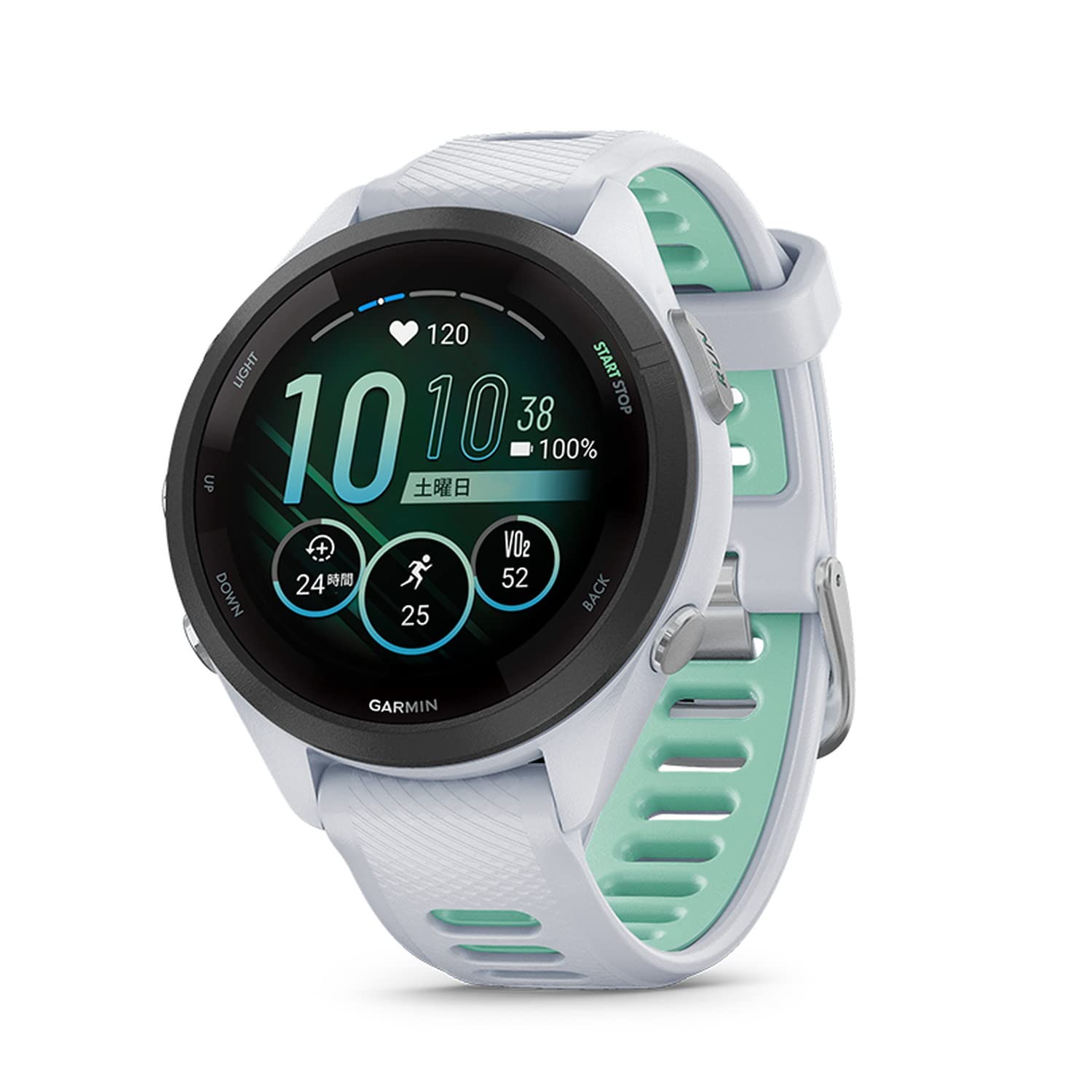 GARMIN（ガーミン）GPSランニングウォッチ Forerunner 265S Music White 【日本正規品】商品画像