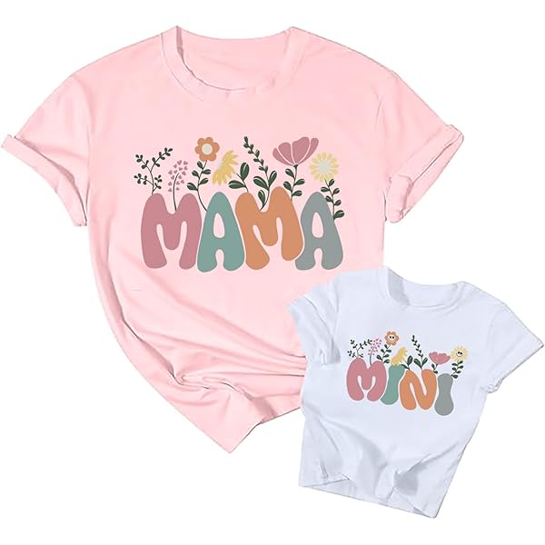 Matching Outfits For Mom And Daughter Mama And Mini Sunflowe Shit