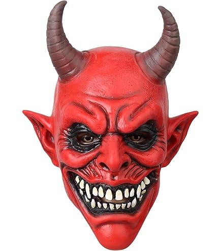 Amazon.com: CFGPMM Demon Mask for Men Realistic Latex Scary Devil