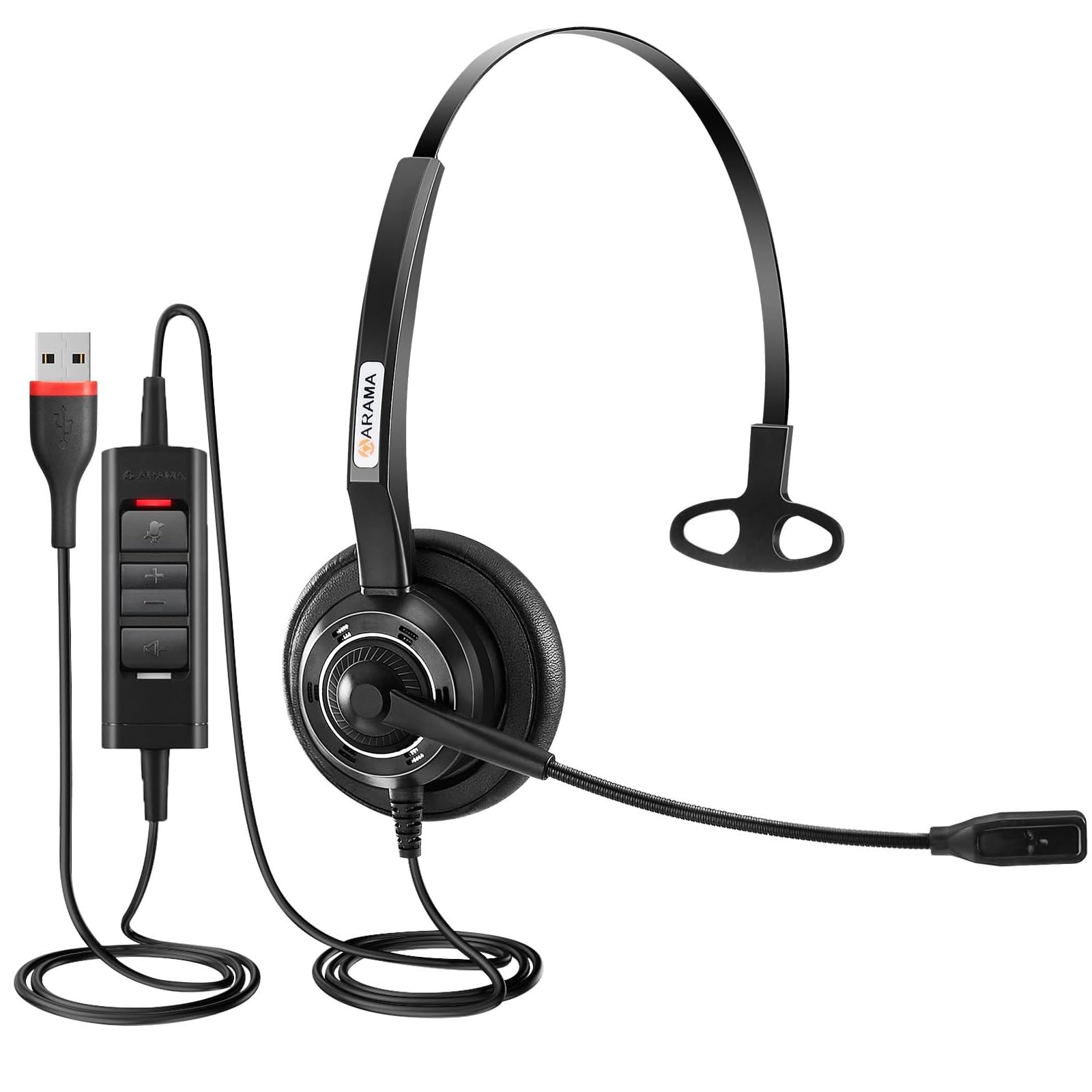Arama USB Headset with Microphone