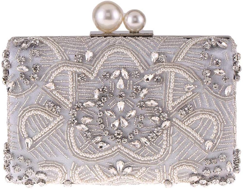 silver bridal bag