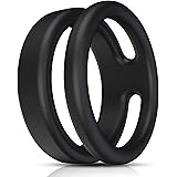 Silicone Dual Penis Ring, Premium Stretchy Longer Harder Stronger Erection Cock Ring Erection Enhancing Sex Toy for Man or Co