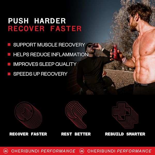 CHERIBUNDI 100% TART CHERRY JUICE PURE | UNSWEETENED TART CHERRY JUICE | ATHLETES RECOVERY DRINK | PROMOTES RESTORATIVE SLEEP, MUSCLE RECOVERY & BOOSTS ATHLETIC PERFORMANCE | 8 FLOZ (24 PACK)
