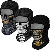 3PCS Balaclava Ski Mask Motorcycle Full Face Mask Outdoor Tactical Hood Headwear Mask Unisex for Cycling Halloween Windproof