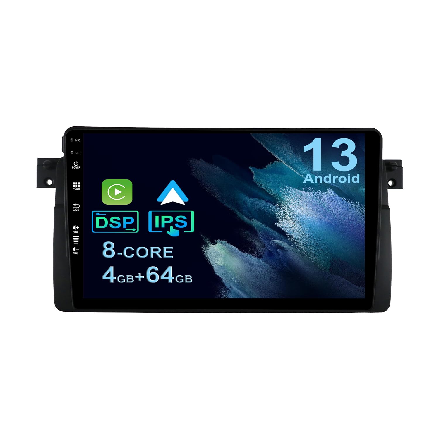 YUNTX PX6 Android 10 Car Stereo Fit for BMW E46 / M3 / 3 series(1998-2005) -[4G+64G] - 2 Din Head Unit with FREE Rear Camera & Canbus - Support GPS/DAB+ / Steering Wheel Conrtol/Bluetooth/WiFi