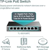 TP-Link TL-SG108PE Easy Smart Switch 8 Port Gigabit 4 PoE+ 55W PoE Managed view 4