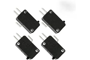 DEDODA 4 Pack KW7-0 Micro Contact Switch, Microwave Push Button Compatible with Air Fryer XL, Power XL, Vortex, Microswitches for Microwave Oven & Induction Cooker, Normally Open, 16A 125V-250V 2Pins