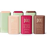 Pixi Beauty SunKissed Sheen On-the-Glow Trio, Blush, Bronze, and Highlighter Routine