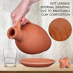 Hakan Anadolu Natural Clay Water Pitcher Set