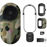 2.7K Mini Body Camera,Thumb Size Wearable Body Cam with Screen, Magnetic Portable Action Camera Mount with 32GB Card, Hands-Free POV Recorder, Portable Sports Cameras for Work, Cycling, Travel and Pet