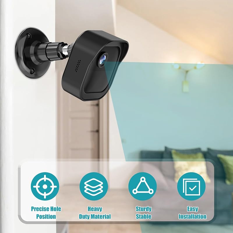 Blink - Soporte de pared para cámara exterior (negro, 1 unidad)