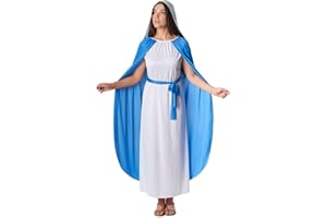 Morph Virgin Mary, Mary Costume For Women, Nativity Costumes, Biblical Costumes Woman, Christmas Costume For Women