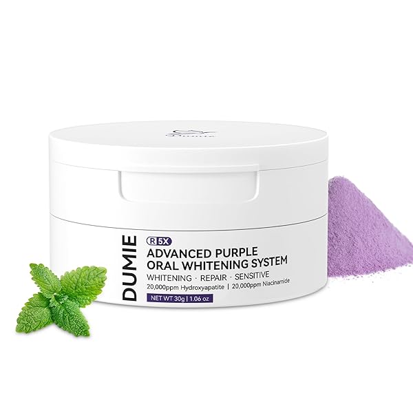 TEETH WHITENING POWDER, REMINERALIZING HYDROXYAPATITE TOOTH POWDER WITH...