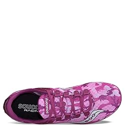 Saucony Women's Vendetta Track Shoe, Pink/White, 10