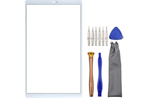 SUNWAYS Tablet Front Glass Screen Repair Part for Samsung Galaxy Tab A7 Lite Tab A7 Lite Wi-Fi SM-T220 with Tool Kit White 8.7"