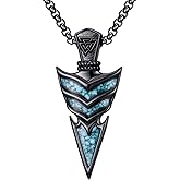 Silikepa Viking Necklace for Men Women 925 Sterling Silver Vintage Viking Pendant Necklace Punk Jewelry Gift for Men Women