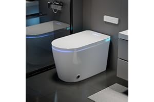 TOTTE Luxury Smart Toilet with Bidet Built-in, Auto Open/Close, Dual Auto Power Flush, One Piece Elongated Toilet with Instant Warm Water & Warm Air Dryer, Built-in Aroma System, Japanese Toilets