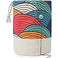 TOGETRUE Yarn Bag, Knitting Crochet Bag, Portable Yarn Storage Bags Organizer For Crocheting Project, Store Skein Ball, Short Knitting Needle (Medium, Brown Style - View #3