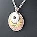 LOVMOMENT Lovmoment Pendant of Necklace Gold and Rose with Rhinestones Snaps Jewelry