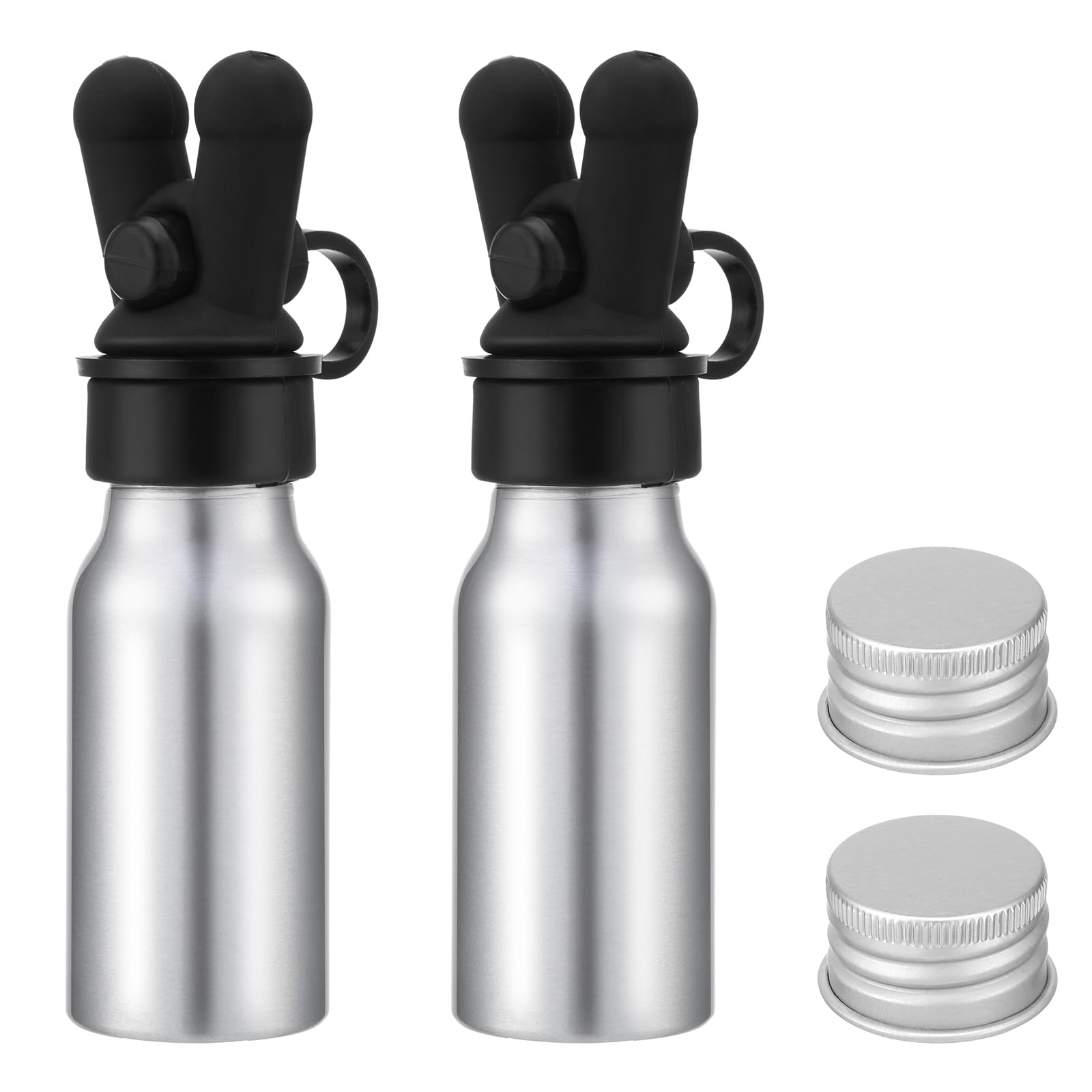 Photo 1 of Chunful 2 Pcs Essential Oil Inhalers Leakproof Double Hole Aluminum Aroma Nasal Inhaler Cap Mini Perfume Dispenser Bottle for Enhances Aromatherapy
