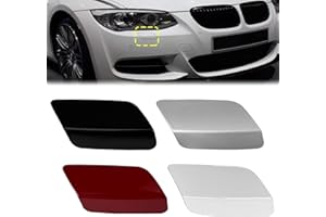 CABOHON Front Bumper Headlight Washer Nozzle Cover Cap Painted for BMW E92 E93 328i 335I 335IS Coupe Convertible 2011-2013 61677253393 61677253394 (Silver Painted Right Passenger Side)
