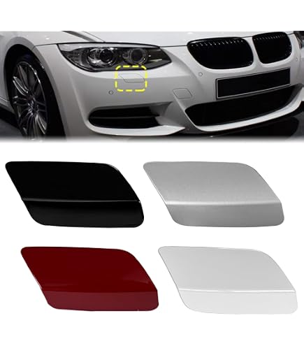 2 x Headlight Washer Cover Cap for 2011-2013 BMW 328i 2-Door L & R Front