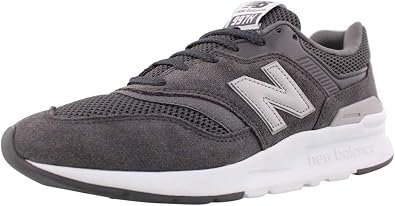 Amazon.com: New Balance CM997 Cuero Contraste Gris Zapatillas: Shoes