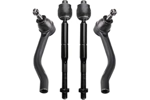 DEARMMGG 4pc Front Inner and Outer Tie Rod Ends for Nissan Altima 2013-2018, Steering Tie Rod End Kit for Nissan Maxima 2016-2019, ES801196 ES801197 EV801066 Inner Outer Tie Rod Ends