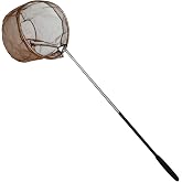 RESTCLOUD Bait Net and Fishing Landing Net with Telescoping Pole Handle Extends to 59 inches