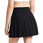 Stelle Girls Tennis Skirts with Inner Shorts Pockets Golf Skirts Athletic Running Workout Pleated Skort 5-15Years