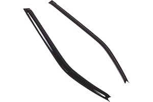 Tuningpros WD2-736 Dark Smoke 2 Pcs Set Window Visor (Outside Mount) Deflector Rain Guard Compatible with 2011-2016 Scion Scion tC