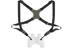 HUNTPAL Binocular Harness Strap for Hunting and Birding Wacthing, X-Shaped Cross Body, Fits for Cameras and Rangefinders