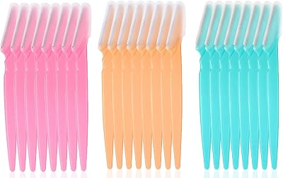 DDSHUN Eyebrow Razors Shaver Trimmer Dermaplaning Tool 24PCS Safe Mesh Blade