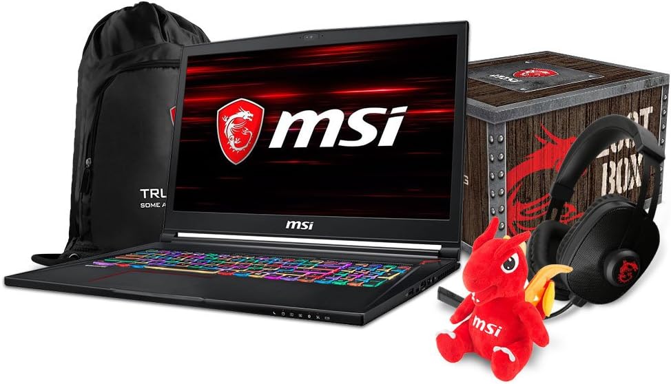 MSI GS73 Stealth-016 17.3" Gaming Laptop - Intel Core i7-8750H, GTX1070, 16GB DDR4, 256B NVMe SSD +2TB, Win10Pro, VR Ready + Gaming Bundle