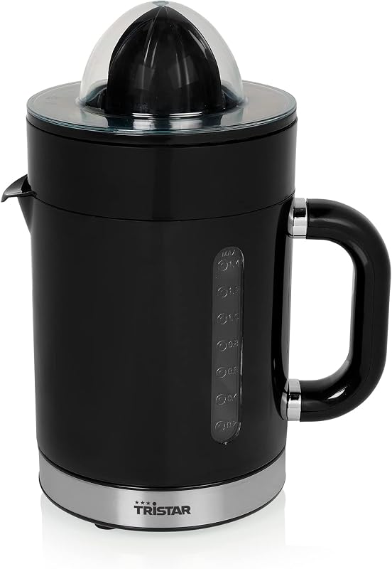 Tristar cp-3012 citrus juicer duo, recipiente de sumo integrado com 1,4 l de capacidade, com tampa protetora e 2 cones de diferentes tamanhos, filtro de polpa e jarro removível, 40 w