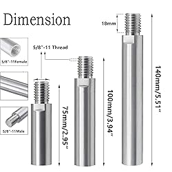 JUNLIXN 5/8"-11 Angle Grinder Extension Shaft