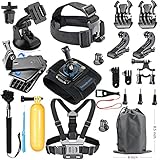 SmilePowo 18-in-1 Accessory Kit for GoPro Hero5 Black, Hero5 Session, Hero 4 Silver Black, Hero Session, Hero3+,3,2,1 SJ4000,5000,6000,XIAOMIYI,2,Sports Camera Accessories,Gopro Bundle (Electronics)