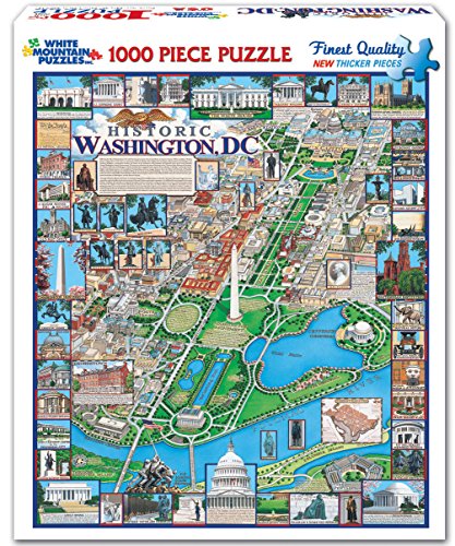 White Mountain Puzzles Washington DC - 1000 Piece Jigsaw Puzzle