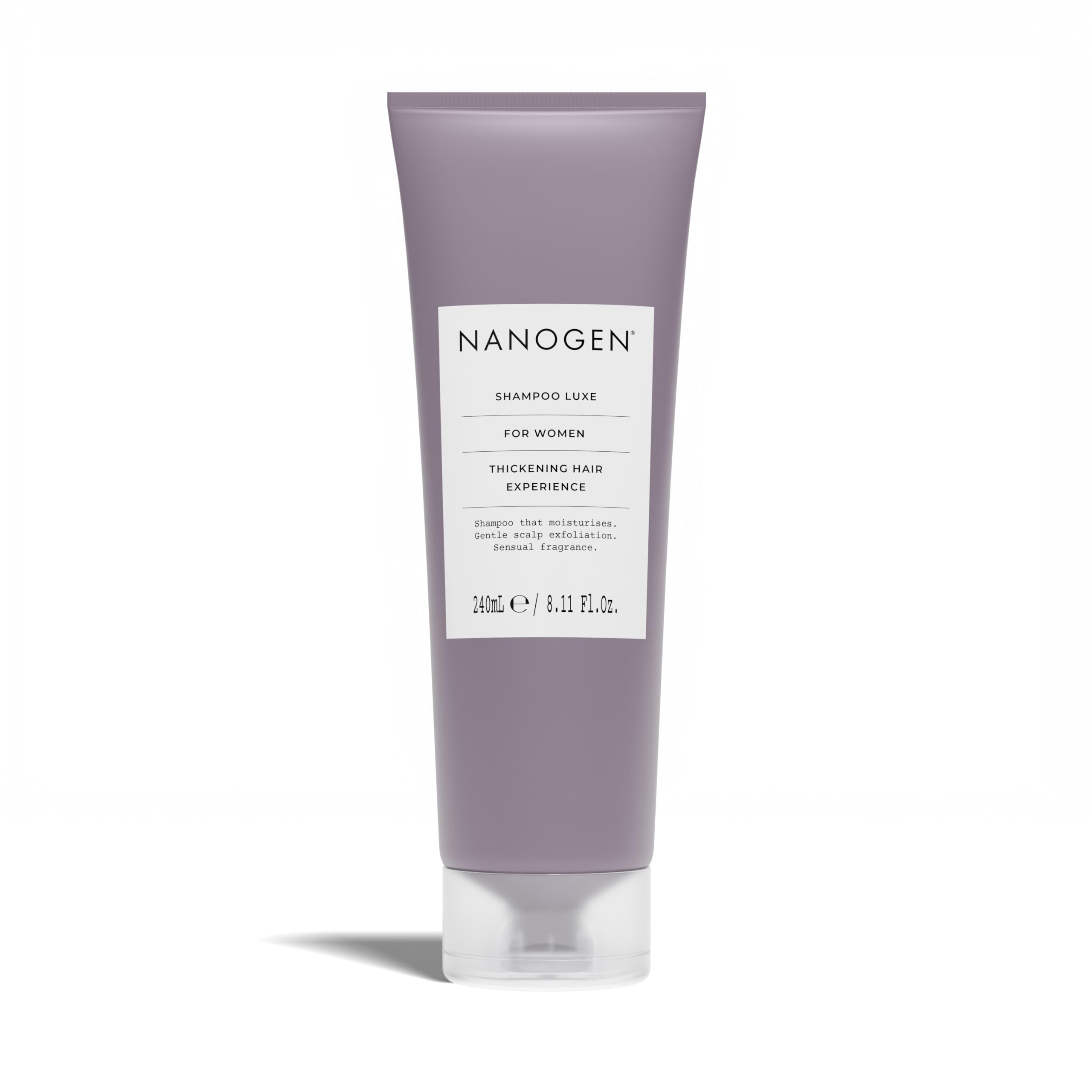 Nanogen Thickening Luxe Shampoo for Women 240ml - Conditioning shampoo, deep cleansing with Salicylic acid and Hair Growth Ingredients to encourage hair growth. Can use with Minoxidil treatment.