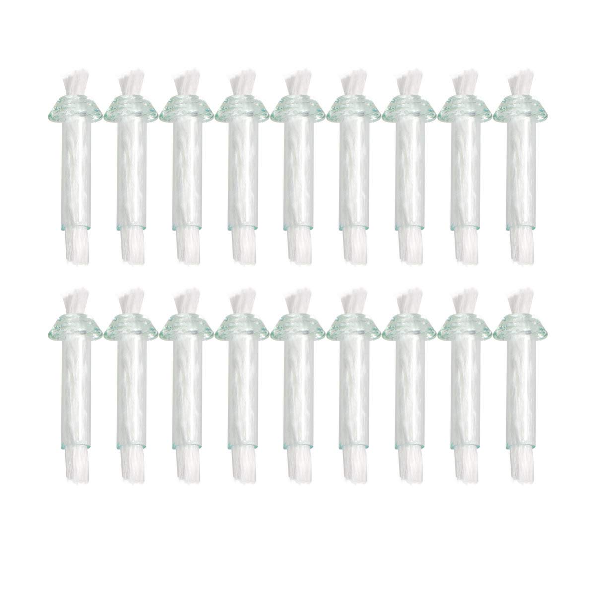 BESPORTBLE 20pcs Glass Wick Replacement Fiberglass Tiki Torch Wicks Insert lamp Wick for Oil Rock Candle Lamp Adapter Mason Jar Lid
