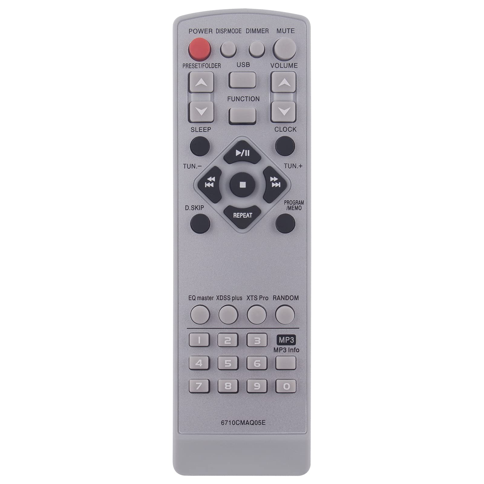 New 6710CMAQ05E Replace Remote Control - VINABTY 6710CMAQ05E Remote Control Replacement fit for LG Bookshelf Audio System Remote Controller