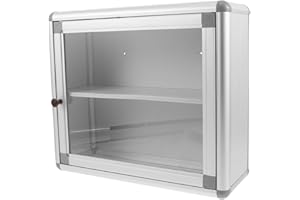 LALADEFIEE Wall Mount Medicine Cabinet Storage Box Small Metal Emergency Case Hanging Organizer