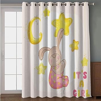 Amazon Com Iprint Blackout Patio Door Curtain Kids Cartoon Like