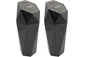 BLAU GRUN Car Trash Can with Lid, Small Leakproof Portable Auto Garbage Can, Mini Diamond Design Trash Dustbin, Waterproof Vehicle Rubbish Bins for Automotive, Office, Kitchen, Home, Bedroom (2)