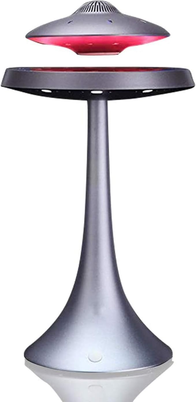 Qazxsw UFO Levitating Floating Speaker, LED Lamp