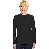 ComfyChemo® CHEMOWEAR : Women's Long Sleeve Chemotherapy Port Zipper Shirts