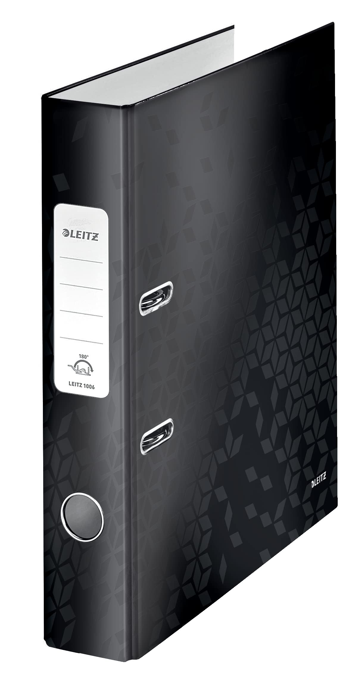 Leitz A4 Lever Arch File, Black, 50 mm spine width, WOW Range, 10060095