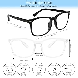 Hisxierng 2Pcs Blue Light Blocking Glasses Blue
